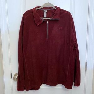 Champion 1/4 Zip Maroon Fleece